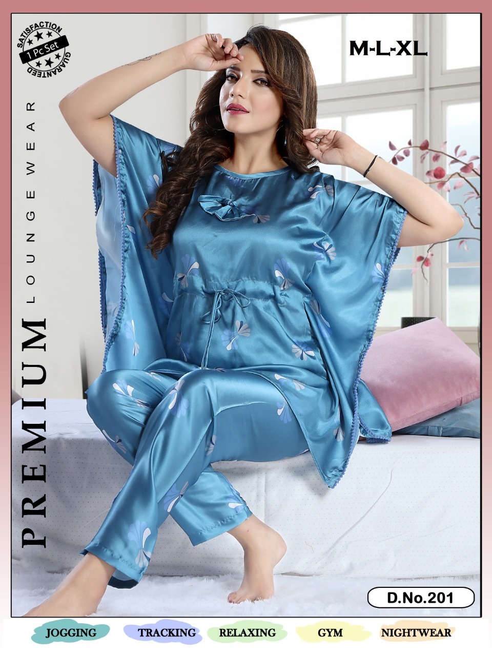 Women Soft And Beutiful Satin Night Wear...