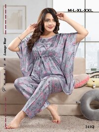 Women Soft And Beutiful Satin Night Wear...