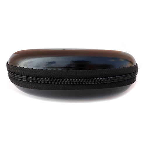 Black Round Leatherette Eyewear Cases And Covers