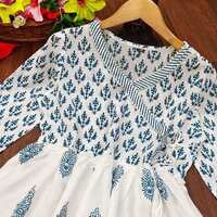 Sonal Blue Rayon Kurti Plazzo