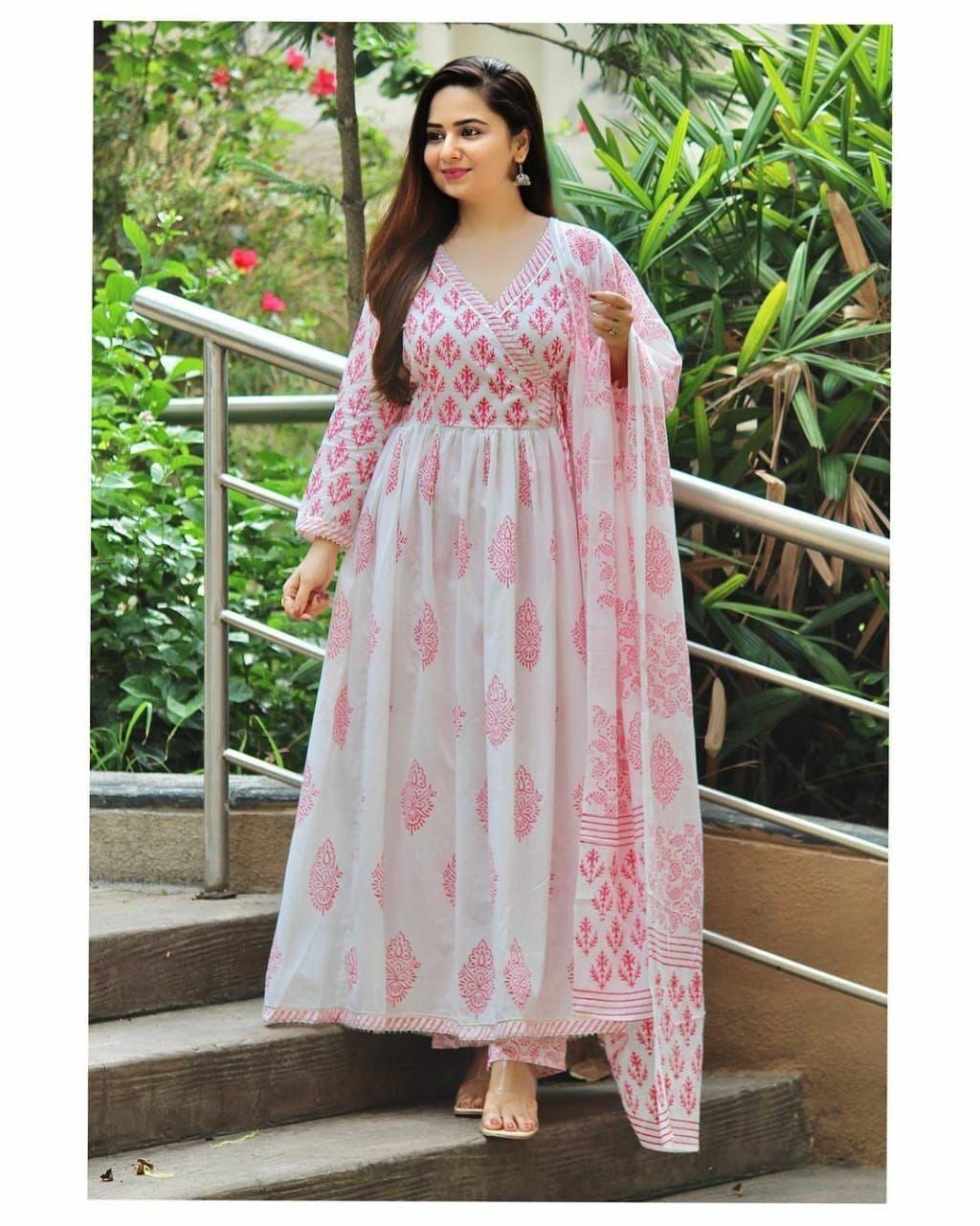 Sonal Pink Rayon Kurti Plazzo