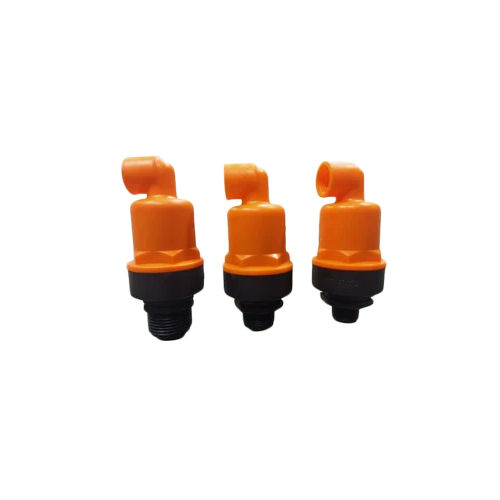 PP Air Release Valve - Polypropylene, 1/2", 3/4", 1" Sizes | Black-Orange, Efficient Water Flow Control, Automatic Air Release