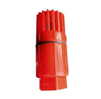 Pp Foot Valve - Plastic, 1/2", 3/4", 1" Sizes, Red | Ideal For Agriculture, Ball Type Soft Seated, Thread Connection