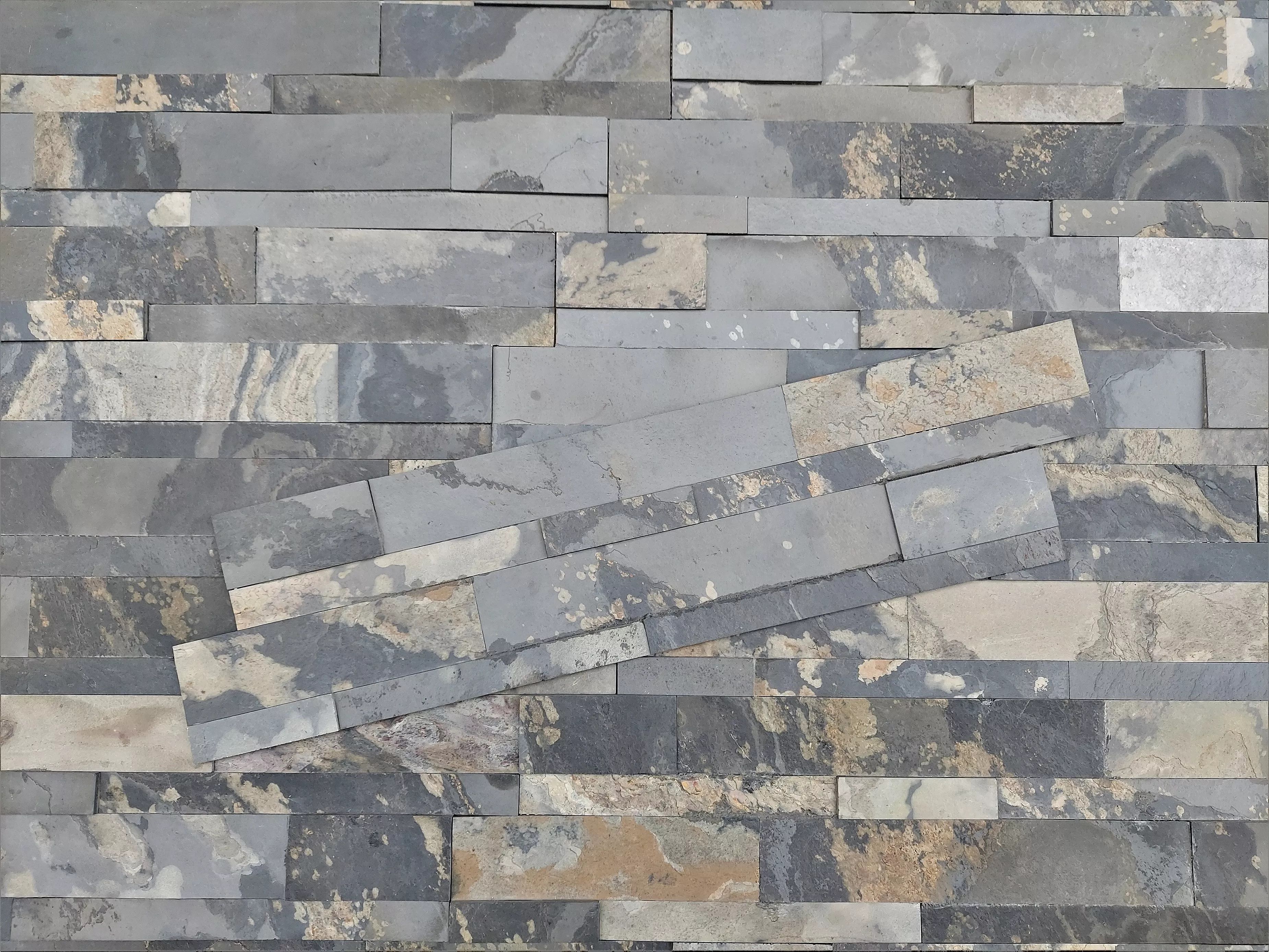 Autumn Rustic Slate Veneer 3D Ledger Stone