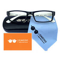 Kids T33 Off White Anti Blue Ray Glasses - Lenses Color: Transparent