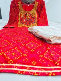 Riya Red Rayon Kurti