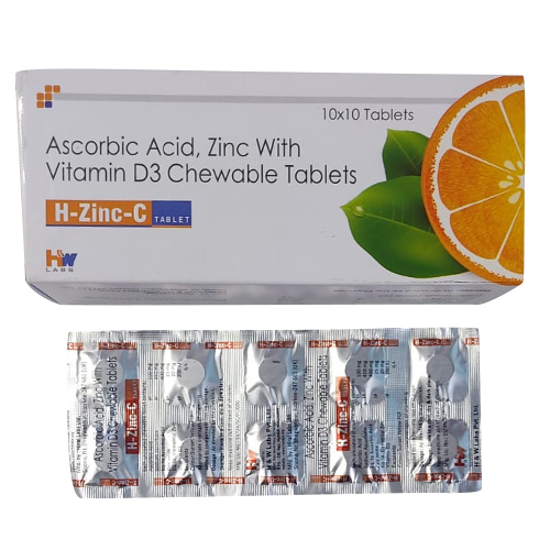H-ZINC-C  Ascorbic Acid Zinc With Chewable Tablets