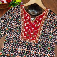 Ankita Black Cotton Kurti