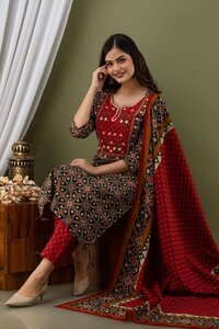 Ankita Black Cotton Kurti