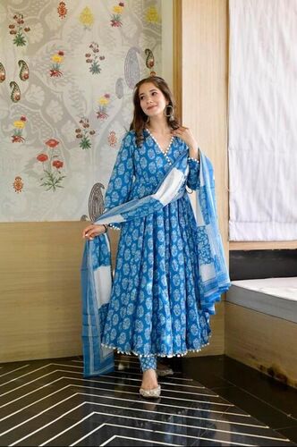 Feny Blue Rayon Kurti