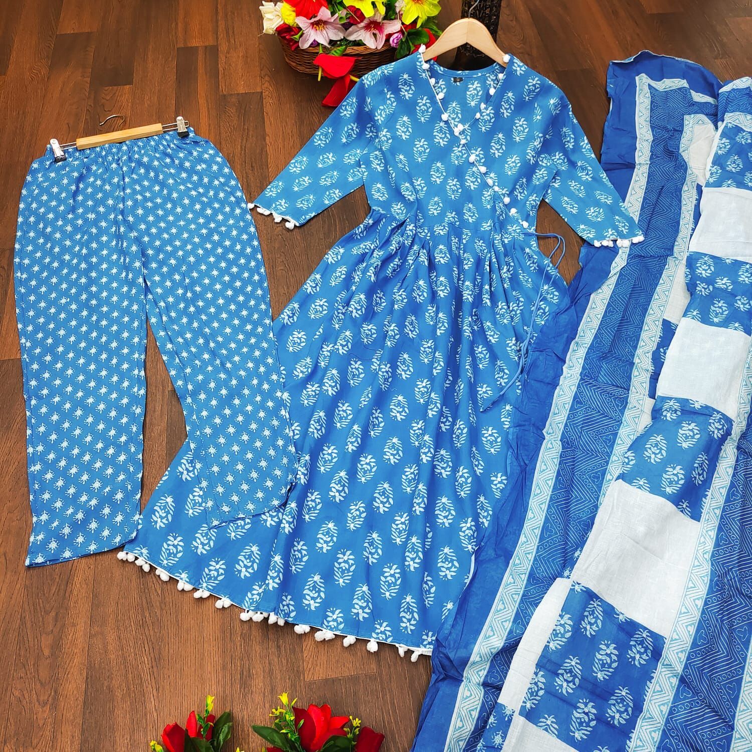 Feny Blue Rayon Kurti