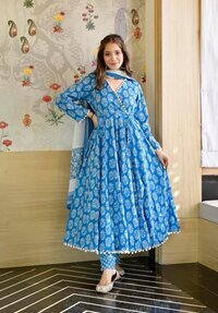 Feny Blue Rayon Kurti