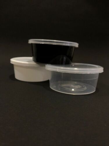 Round 100 Ml Black Disposable Plastic Food Container at Rs 2.70