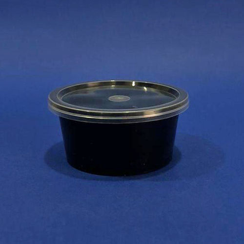 100Ml Black Plastic Food Container