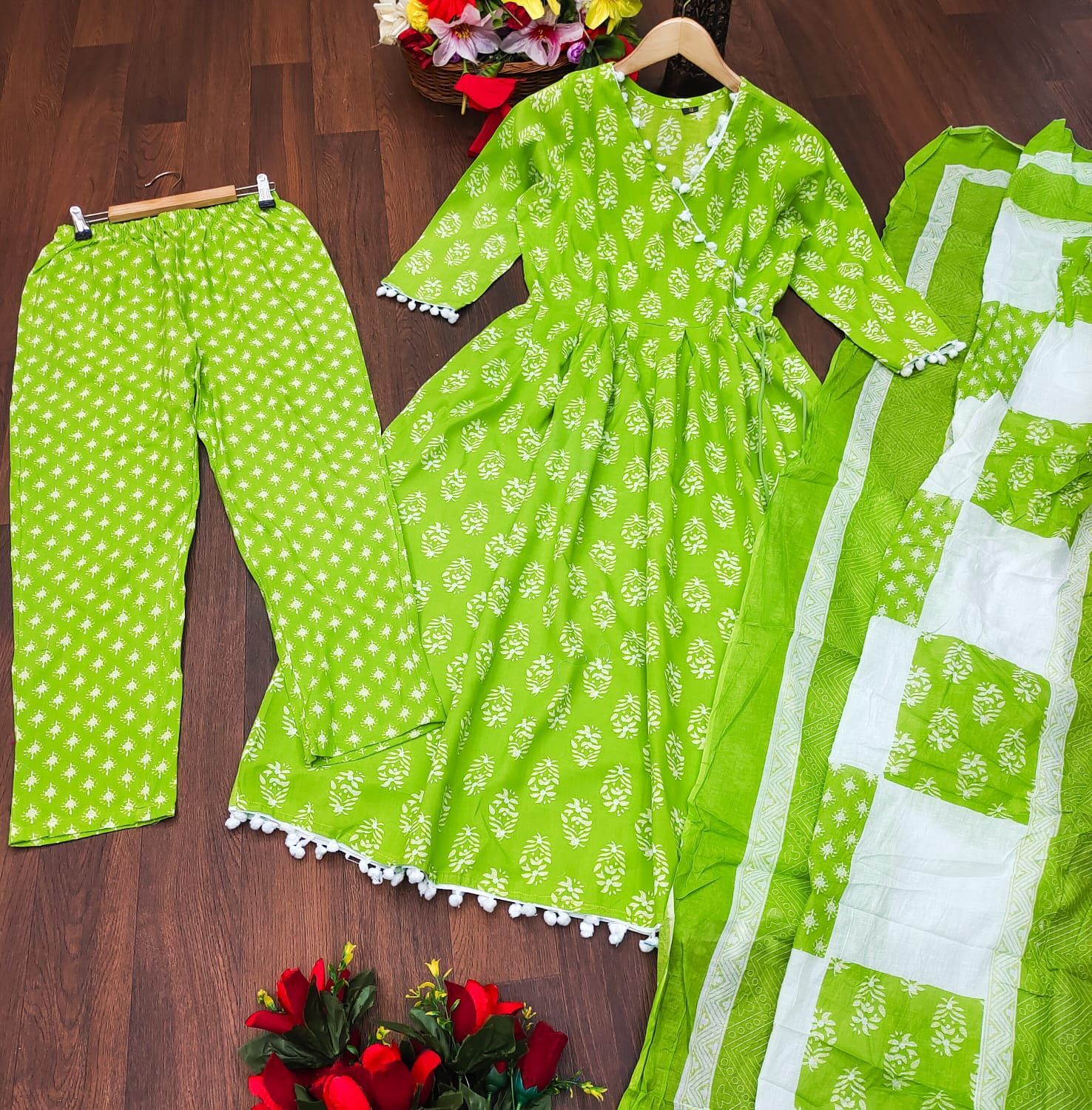 Feny Green Rayon Kurti