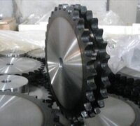 Duplex Sprockets - Alloy Steel, Standard Size, Grey | Industrial Use, Durable And Versatile For Heavy-duty Applications