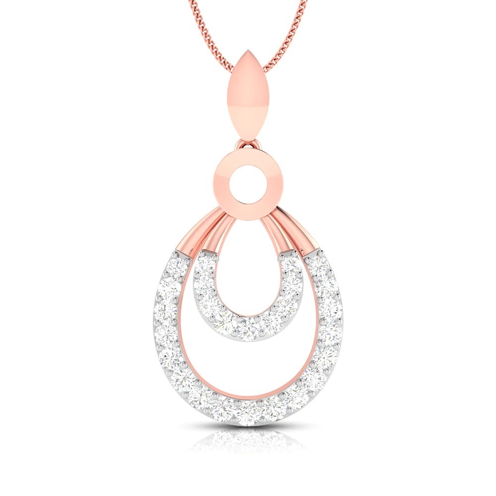 Diamond Pendants In Natural Diamonds 14K White Gold 0.50 CT