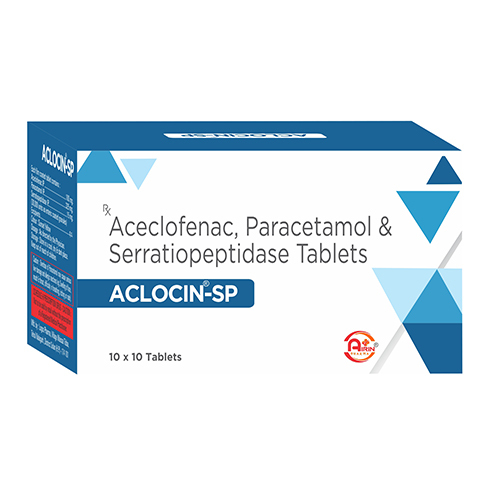 Aceclofenec Paracetamol And Serratiopeptidase Tablets