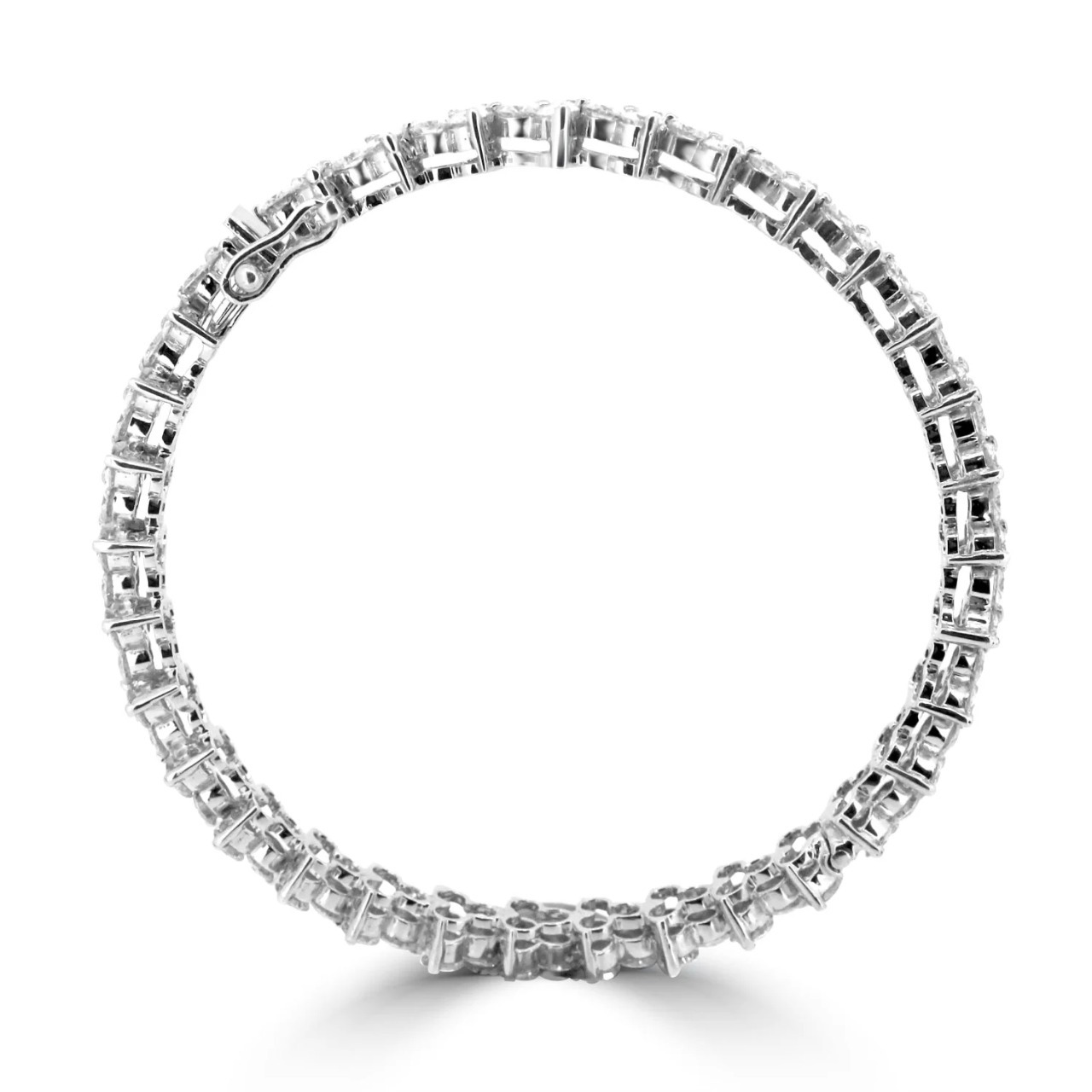 Fancy Diamond Bracelets In Natural Diamonds 14K White Gold 5 CT