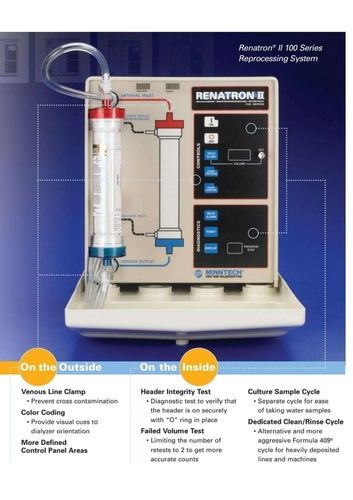 Renatron Dialyzer Reprocessing Machine Power Source: Electric