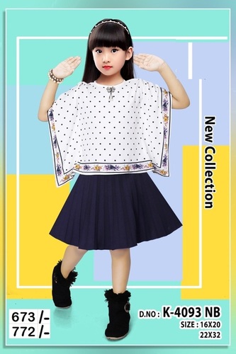 Girls Skirt Top Set
