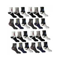 Black Cotton Men Sports Socks