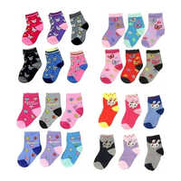 Cotton Children's Socks - All Season, High Elasticity In Purple, Blue, Red, Pink, White, Black, Grey, Orange | Breathable, Quick Dry, No Fade, Cool Dry, Washable