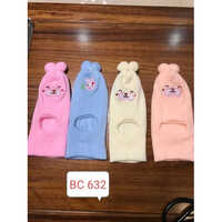 Child Monkey Cap - Wool Material, Age Group 5-12 Years, Customized Design, Unisex Style, Plain Pattern, Ideal Baby Caps