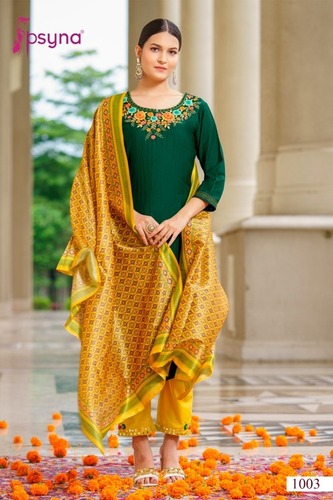 Women Designer High class neck Embroidery Kurtis...