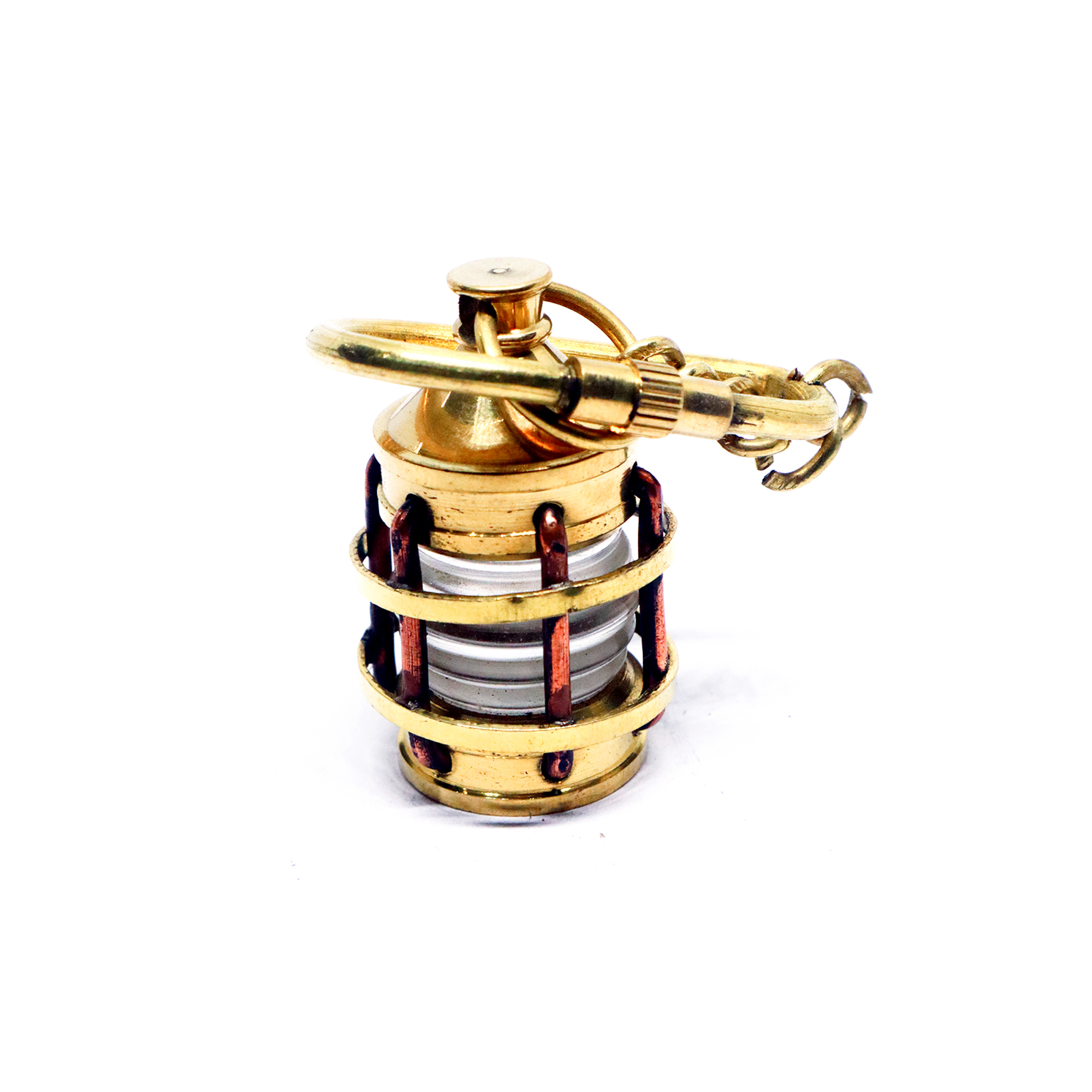Solid Brass Anchor Lantern Key Chain Brass Lantern Key Chain
