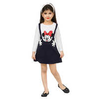 Girl Fancy Midi - Cotton, Sleeveless Design, Black | Quick Dry, Washable, Modern Style for Girls, Perfect for Festivals