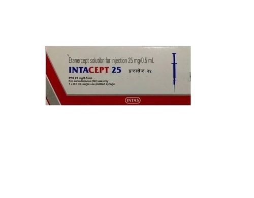 Etanercept Solution For Injection 25 Mg As Mentioned On Pack