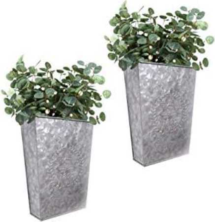 GALVANISED WALL MOUNTED PLANTER