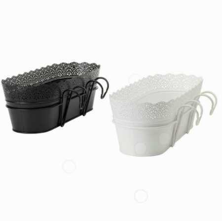 IRON POWDER COATED HANGING PLANTER