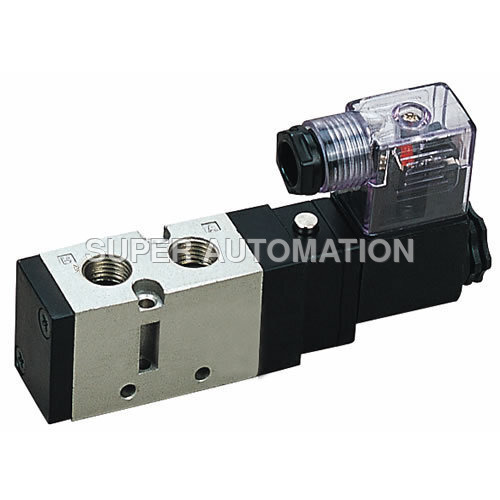 AIR SOLENOID VALVE - Aluminum Alloy, Small Size, 1/4 Inch Port, 24V DC, 2-Pin Connection | Compact Design, Low Power Consumption, Pilot-Operated