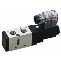 Air Solenoid Valve - Aluminum Alloy, Small Size, 1/4 Inch Port, 24v Dc, 2-pin Connection | Compact Design, Low Power Consumption, Pilot-operated