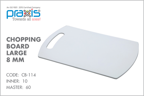 PLASTIC CHOPPPING BOARD LARGE 8 MM