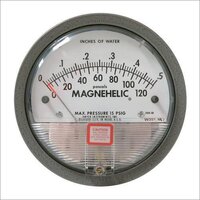 Magnehelic Gauge - Stainless Steel Body, Electric Power Source, Grey & White Color | Accuracy, Easy To Fit, Industrial Usage, Warranty Included