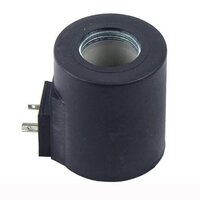 Solenoid Valve Coil - Electromagnetic Coil, 2-pin Connection, Plastic & Metal Construction | Compact Design, Reliable Performance