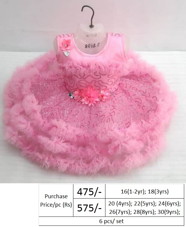 Girls Fancy Party Dress-25