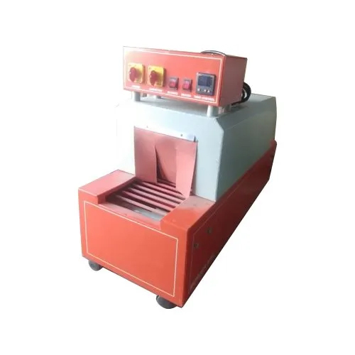 Mild Steel Shrink Wrapping Machine - Capacity 600-700 Bottles/Hour, Red Color, 220-440V Voltage, Automatic Operation