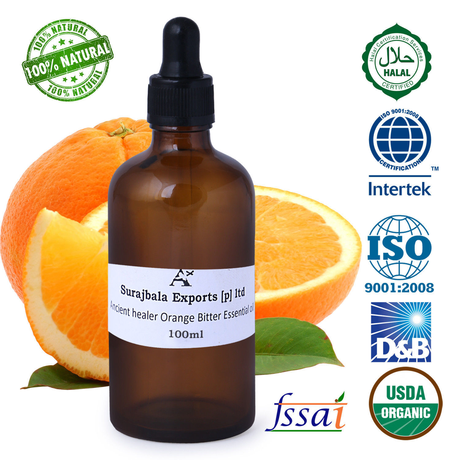 1000 ml Orange Bitter Essential Oil