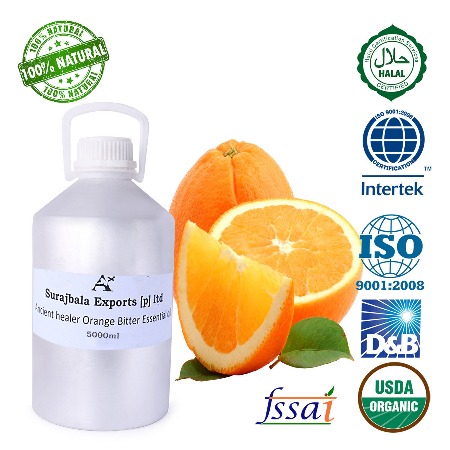 1000 ml Orange Bitter Essential Oil