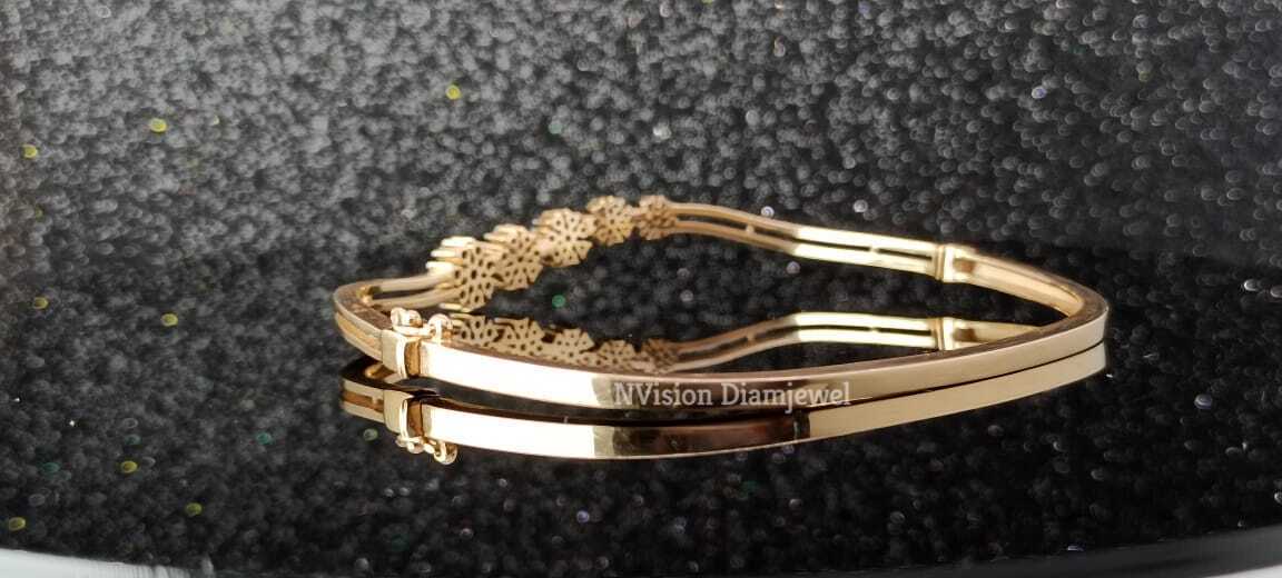 Round Natural Diamonds Rose Gold Bracelet