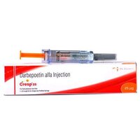 Cresp 25 Injection - Darbepoetin Alfa 25mcg, Liquid Form For Anemia Treatment Due To Chronic Kidney Disease And Cancer Chemotherapy, Requires Doctor's Supervision