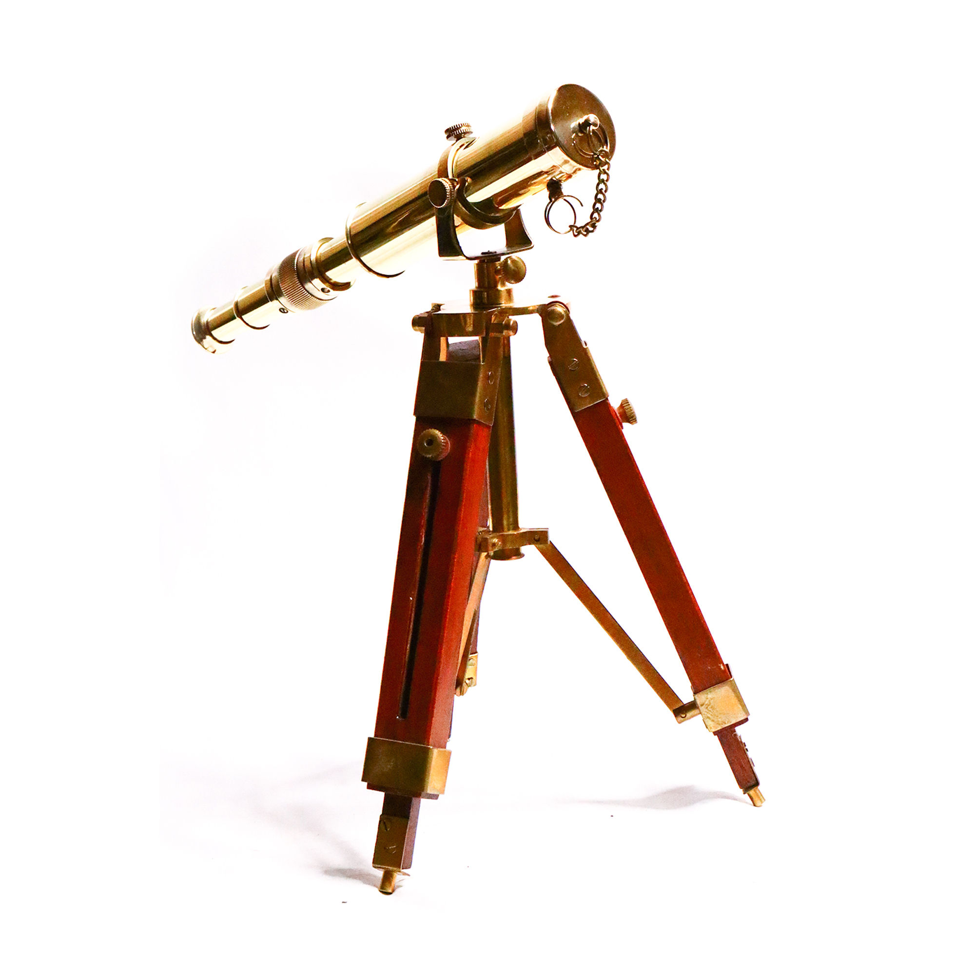 Nautical Marine Brass Vintage Single Tripod Telescope