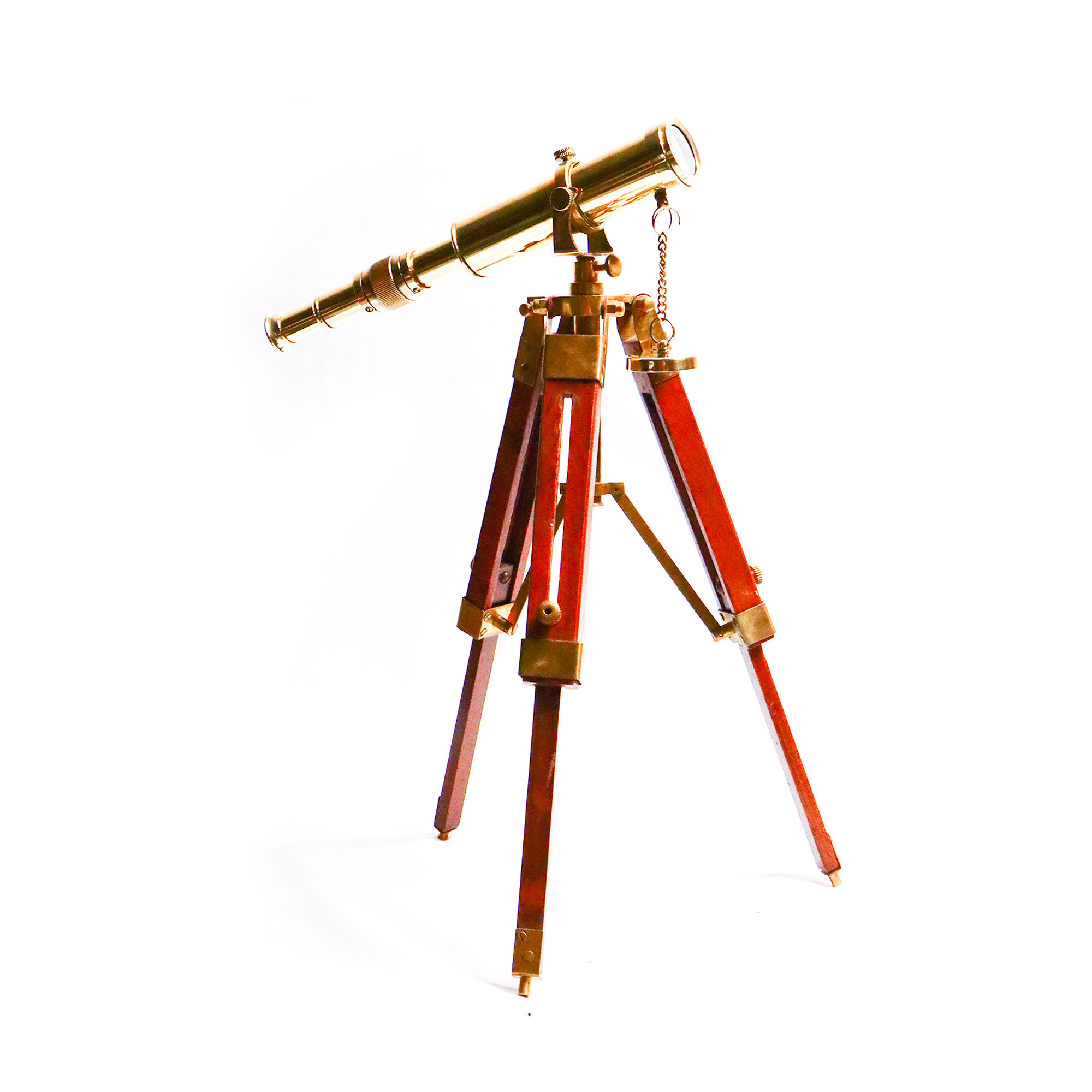 Nautical Marine Brass Vintage Single Tripod Telescope