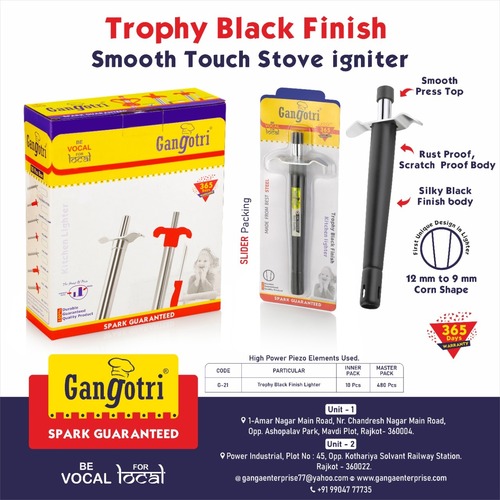 TROPHY BALCK FINISH KITCHEN GAS LIGHTER