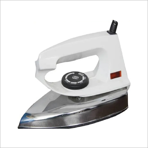 750W Royal White Dry Iron - Stainless Steel, Non-Stick Sole Plate, White Color | Regulator for All Fabrics, Over Heating Protection, Water Spray Feature