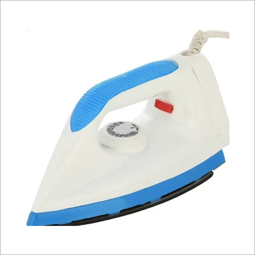 1000W Blue Windstar Safari Dry Iron - Stainless Steel, 2m Cord Length | Blue and White Color Design, Efficient Heat Distribution